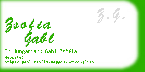 zsofia gabl business card