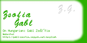 zsofia gabl business card